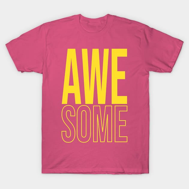 Awesome, Cute Golden T-Shirt by Daily Design